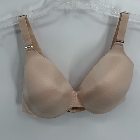 Soma Vanishing Back Full Coverage Bra beige Size 38D Underwire Back Closure - Picture 3 of 6